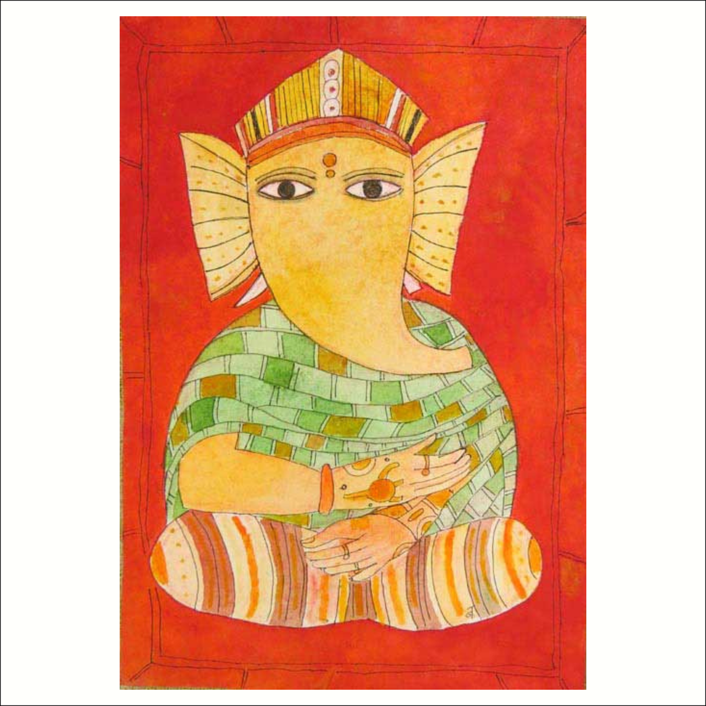 Shri Ganeshji with tatooed hands