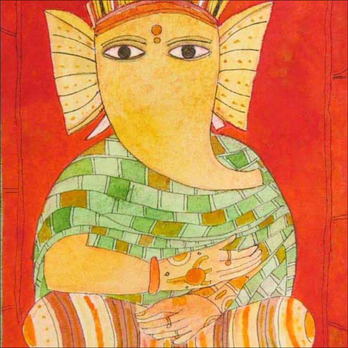Shri Ganeshji with tatooed hands