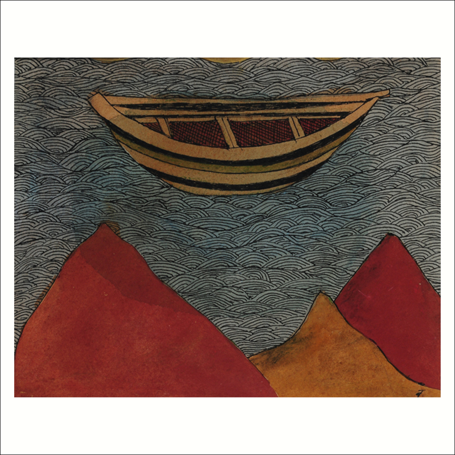 The Boat & 3 Mountains