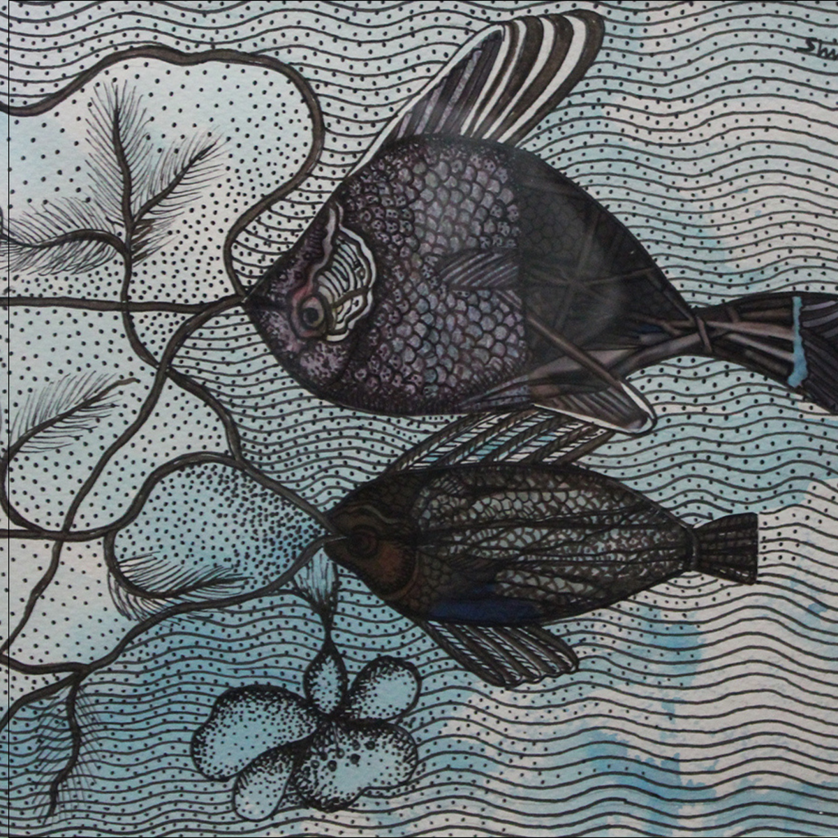 Collage & Drawing
