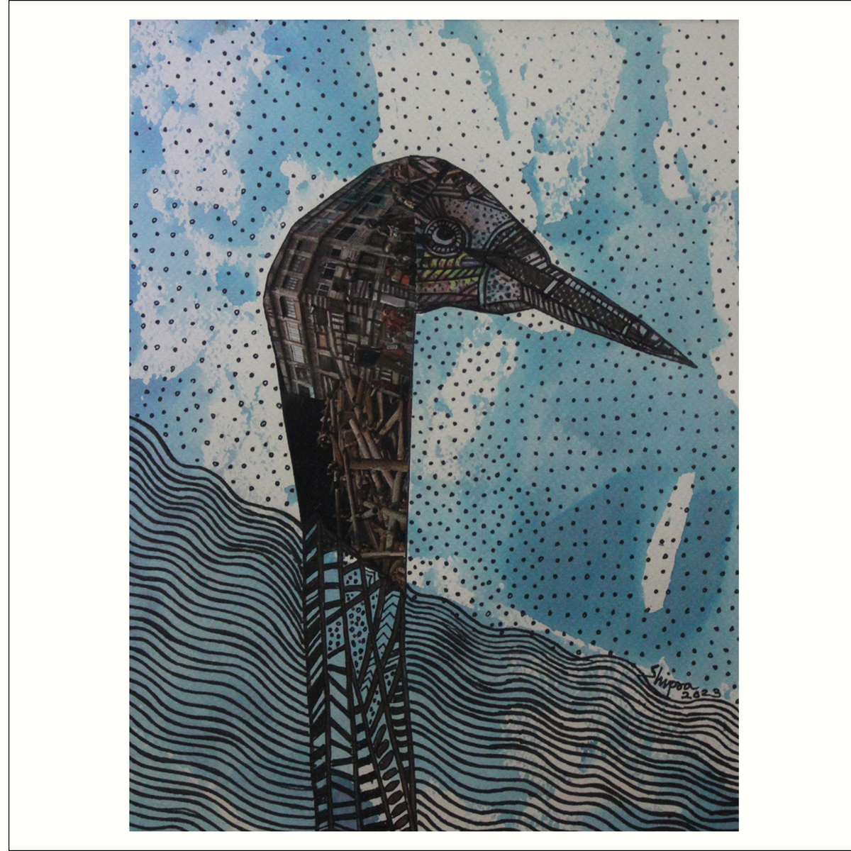 Collage & Drawing
