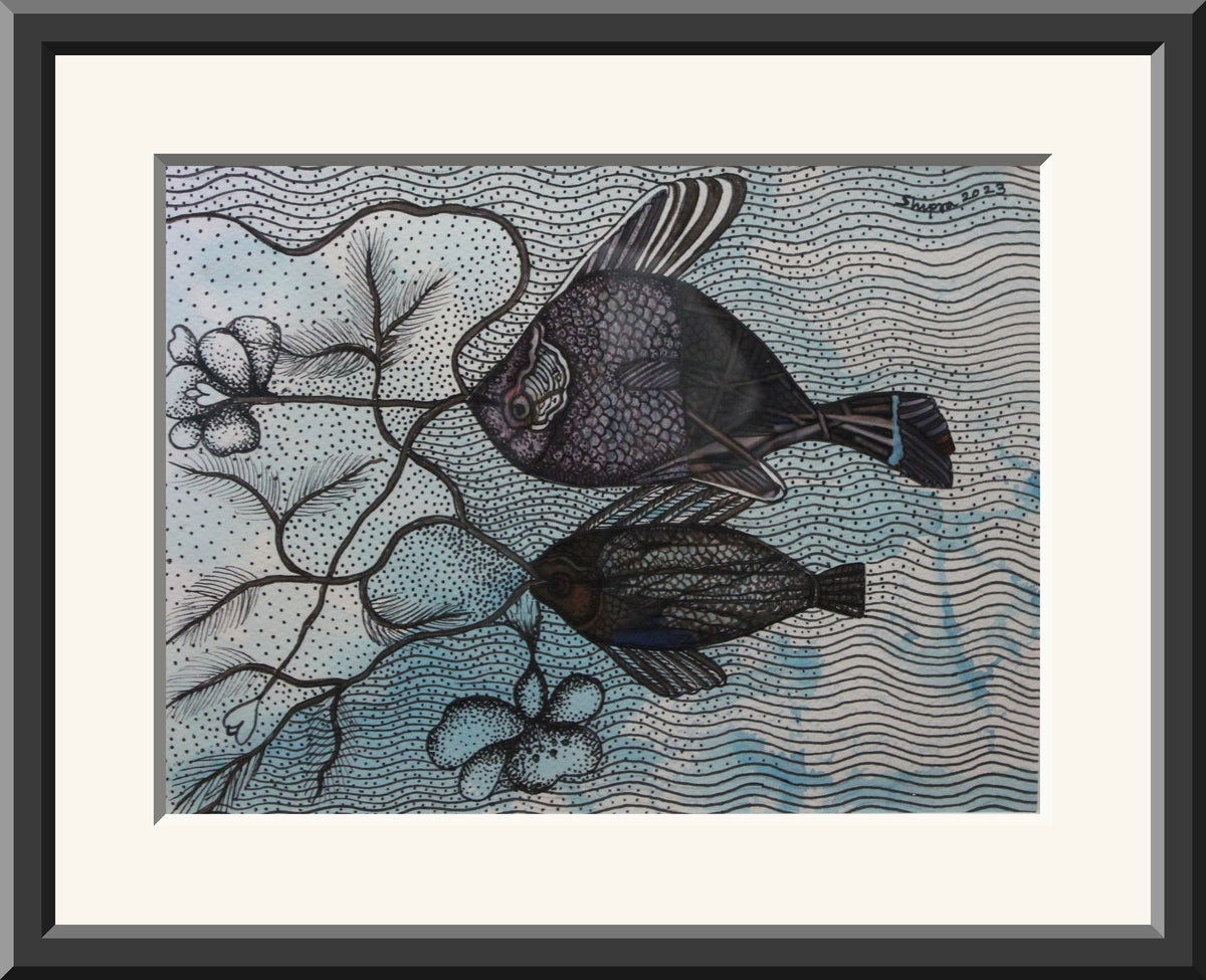 Collage & Drawing